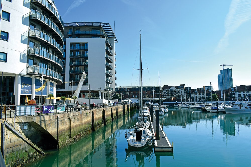 The historic marina walls