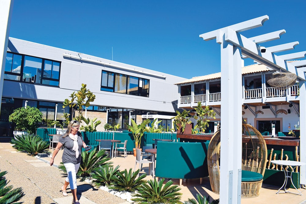 The marina bar