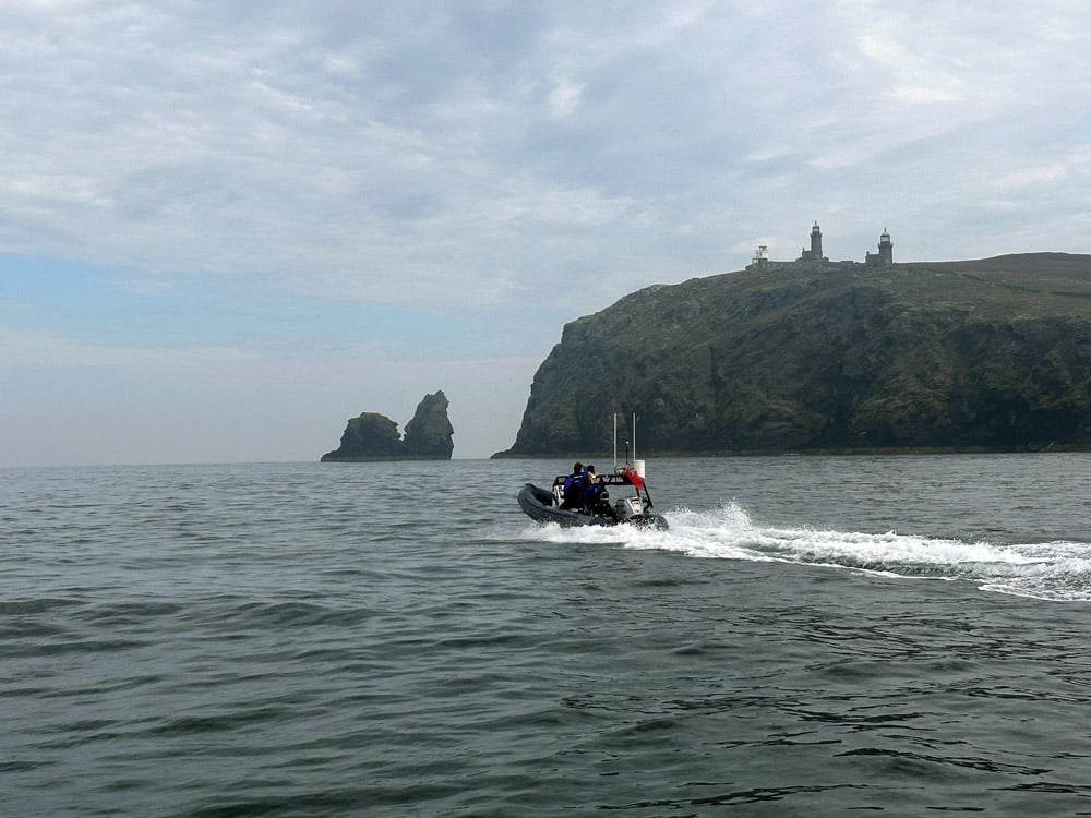 Sea mist half way home. Boating adventure on Ribcraft