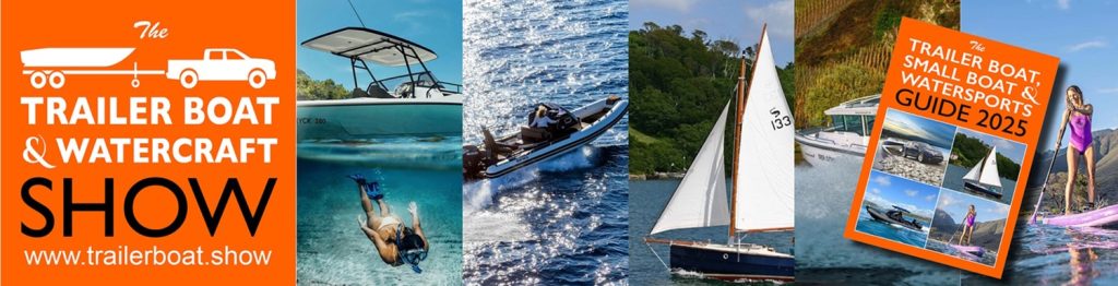 Advertising banner for Trailer Boat & Watercraft Show 2025