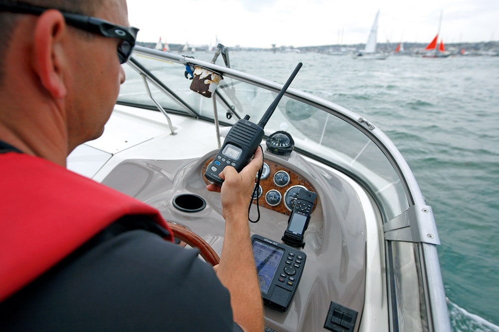 Undertake a VHF check upon departure.