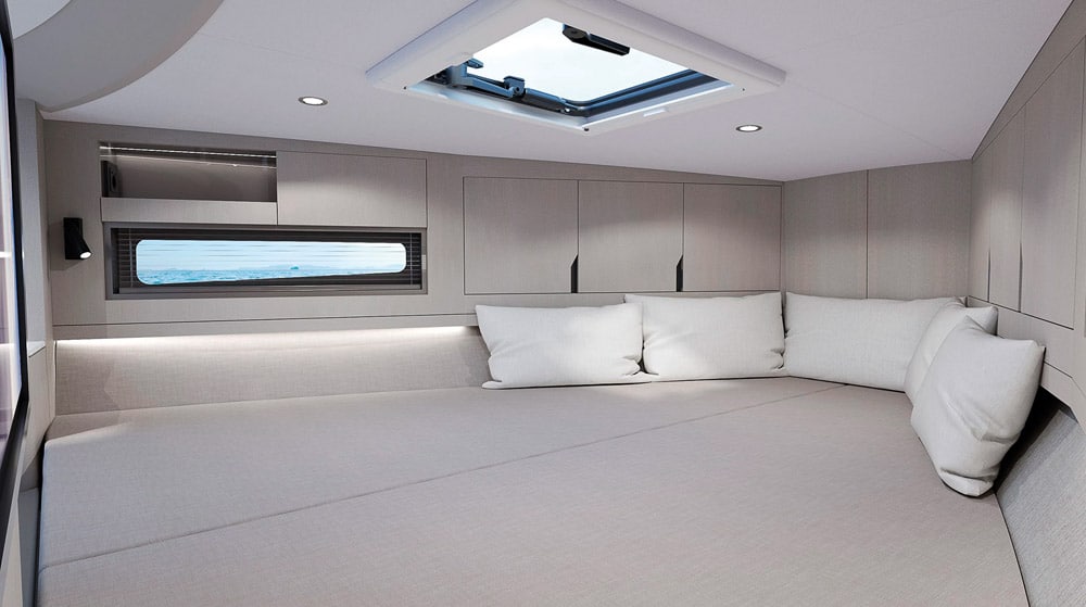Double forward cabin