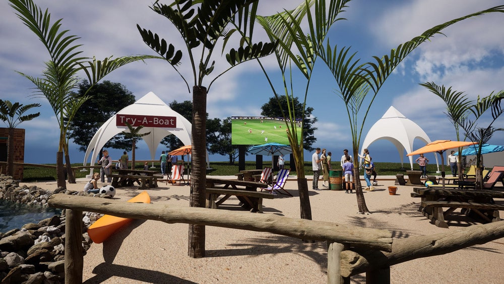 Watersports Lake mock up