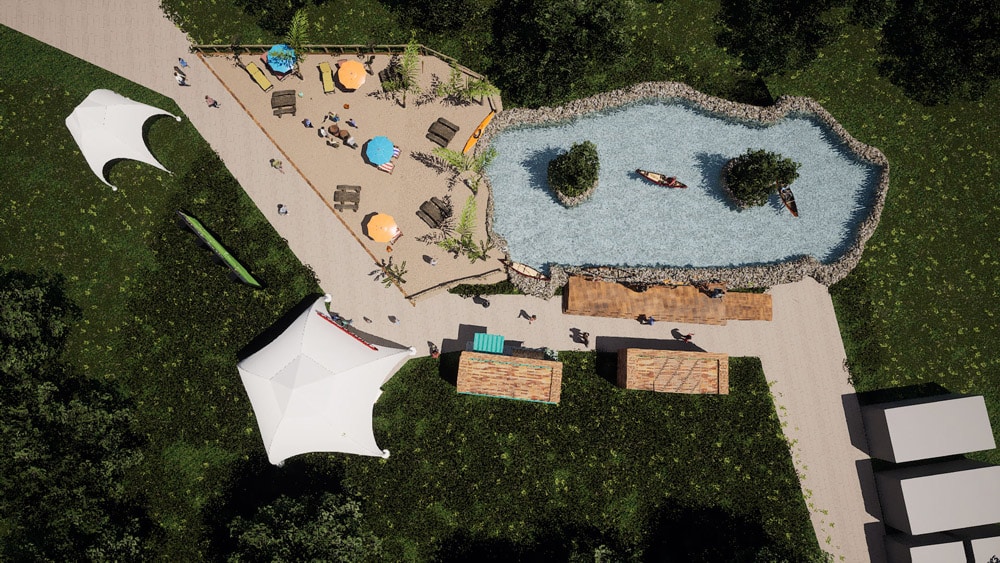 Watersports Lake mock up