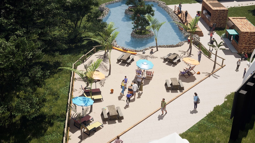 Watersports Lake mock up