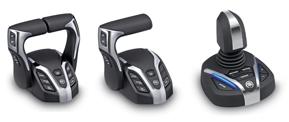 Double and single throttle controls and the joystick option, all Helm Master EX enabled.