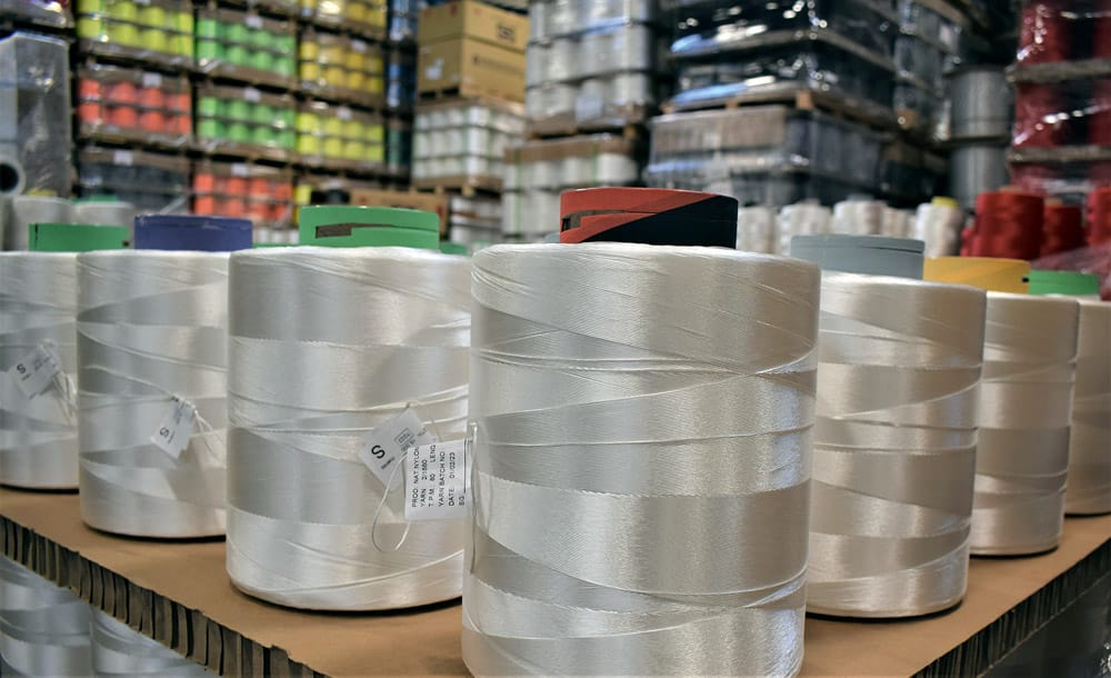 Yarn at the English Braids factory