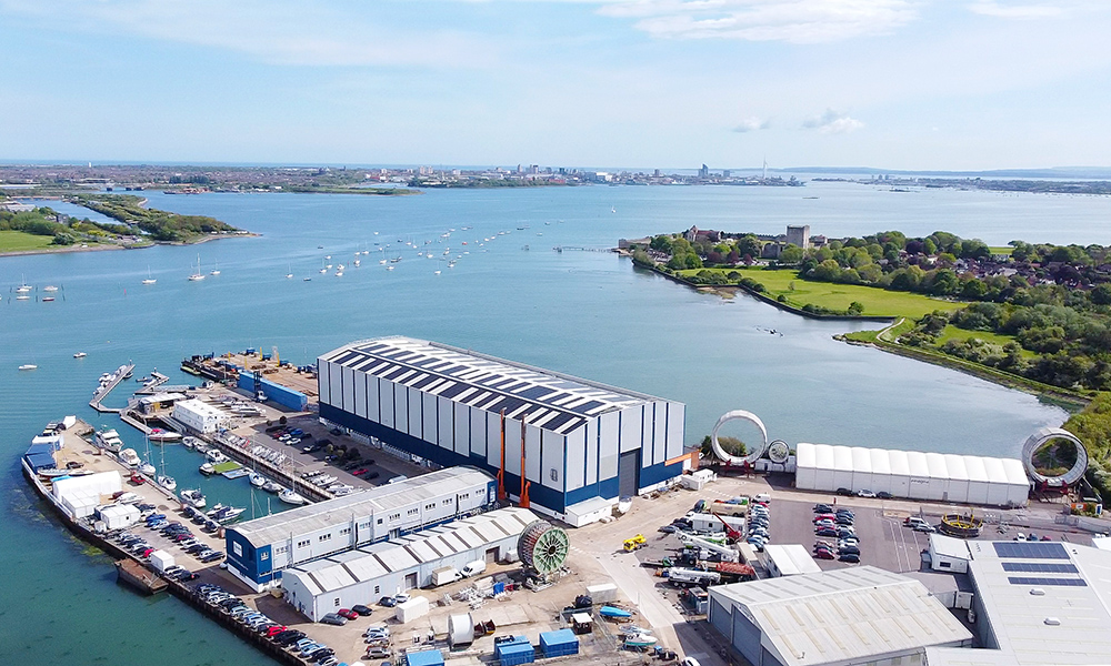 Aerial view of Trafalgar Wharf
