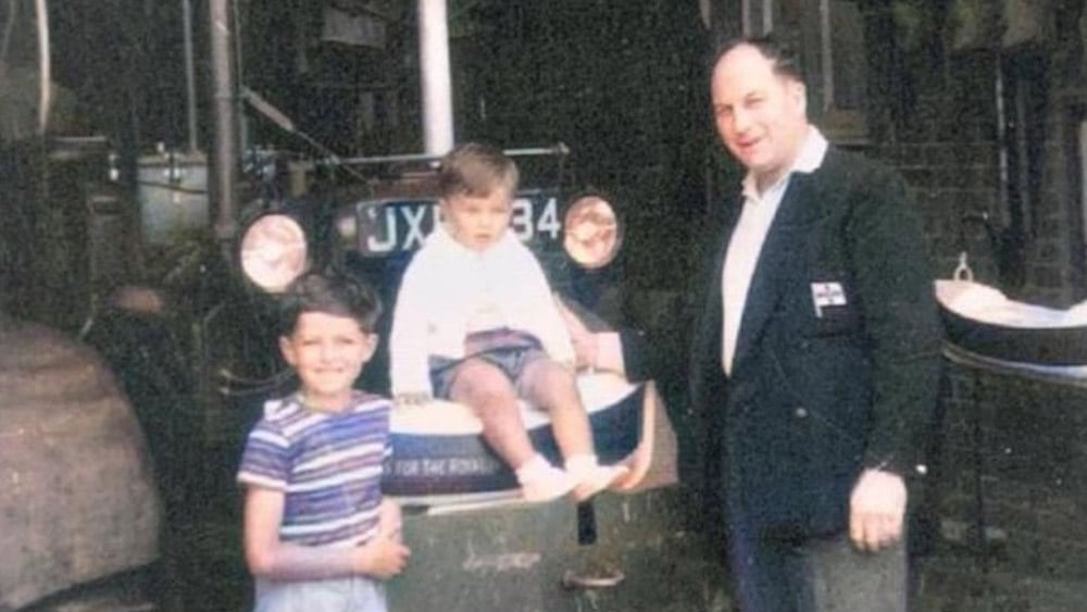 Trevor with his late brother David and late father, Coxswain Ken Holland BEM