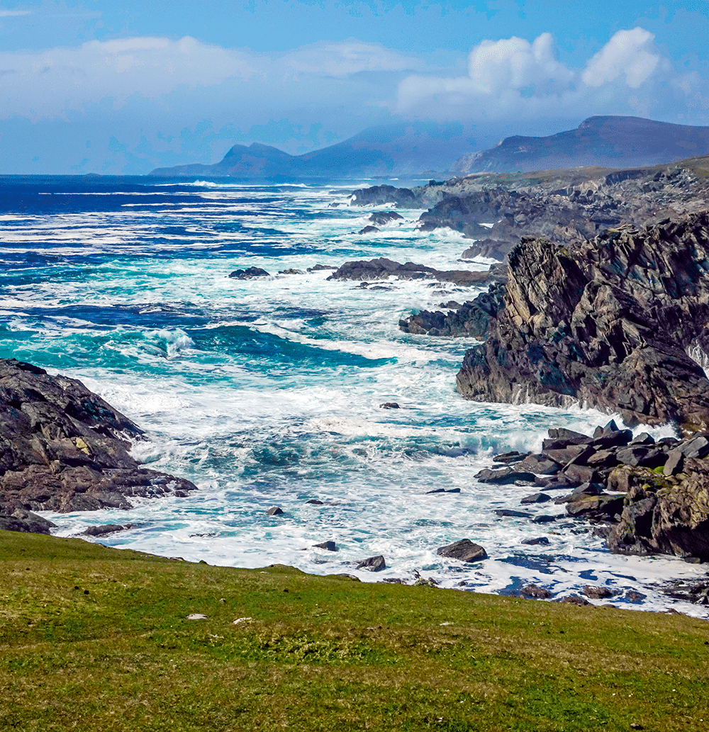 Waves crash at Inisherin, Achill Island, Ireland. © Tony Conion shutterstock