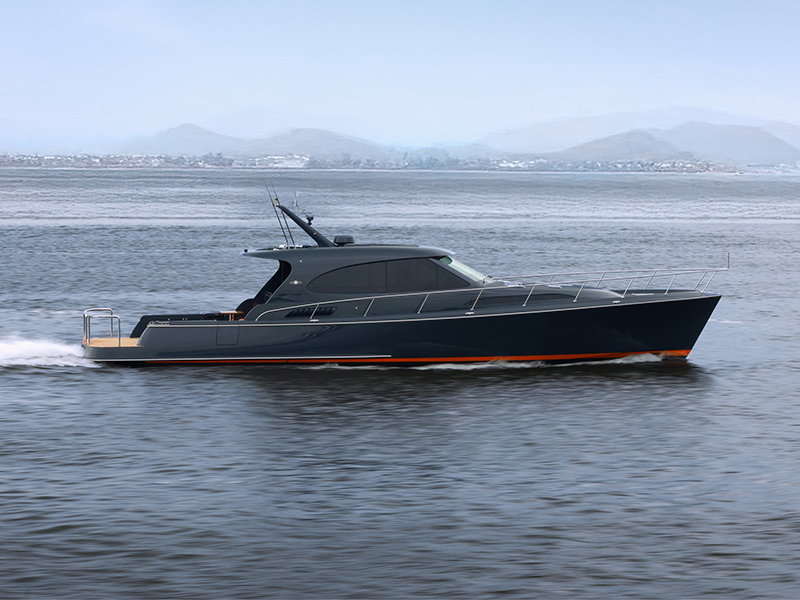 Palm Beach GT60 Jet Drive cruising at speed.