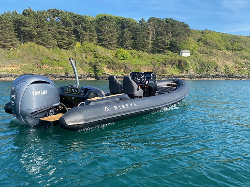 SeaSight Shield security device installed near helm of leisure boat.