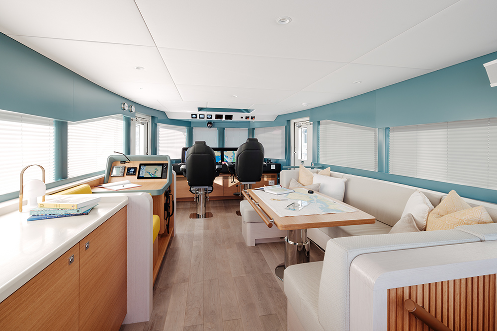 The bridge deck.
