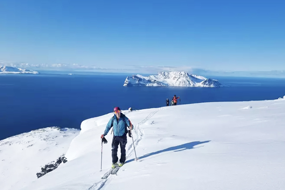 skiers on slopes
