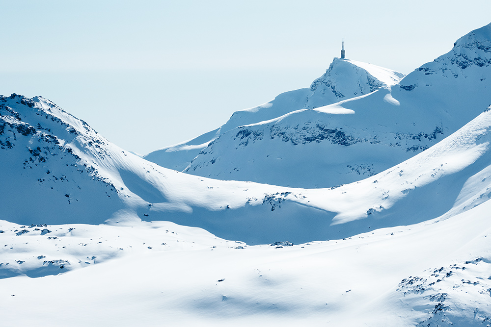 Snowy summit