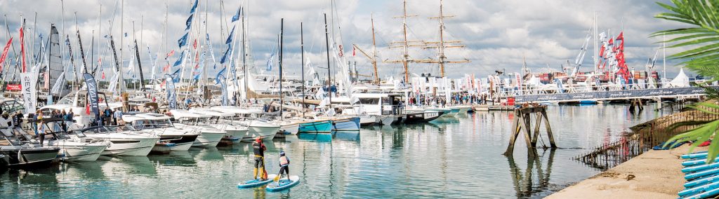 Harbour with boats lined up at SIBS