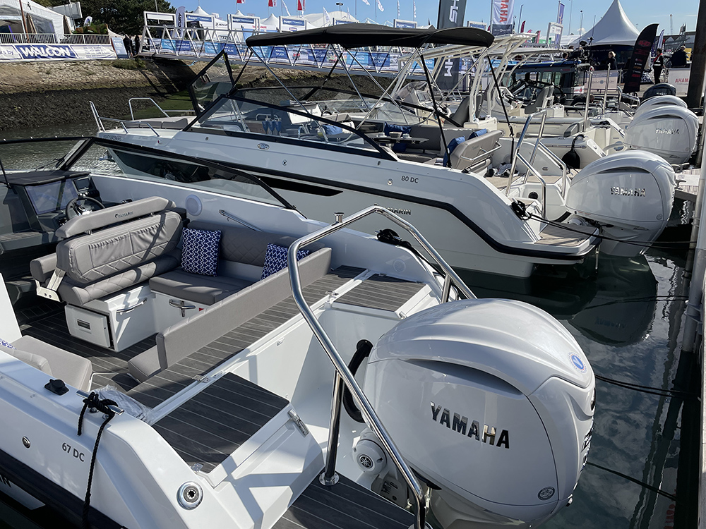 Yamarin day cruisers fitted with Yamaha outboard engines.