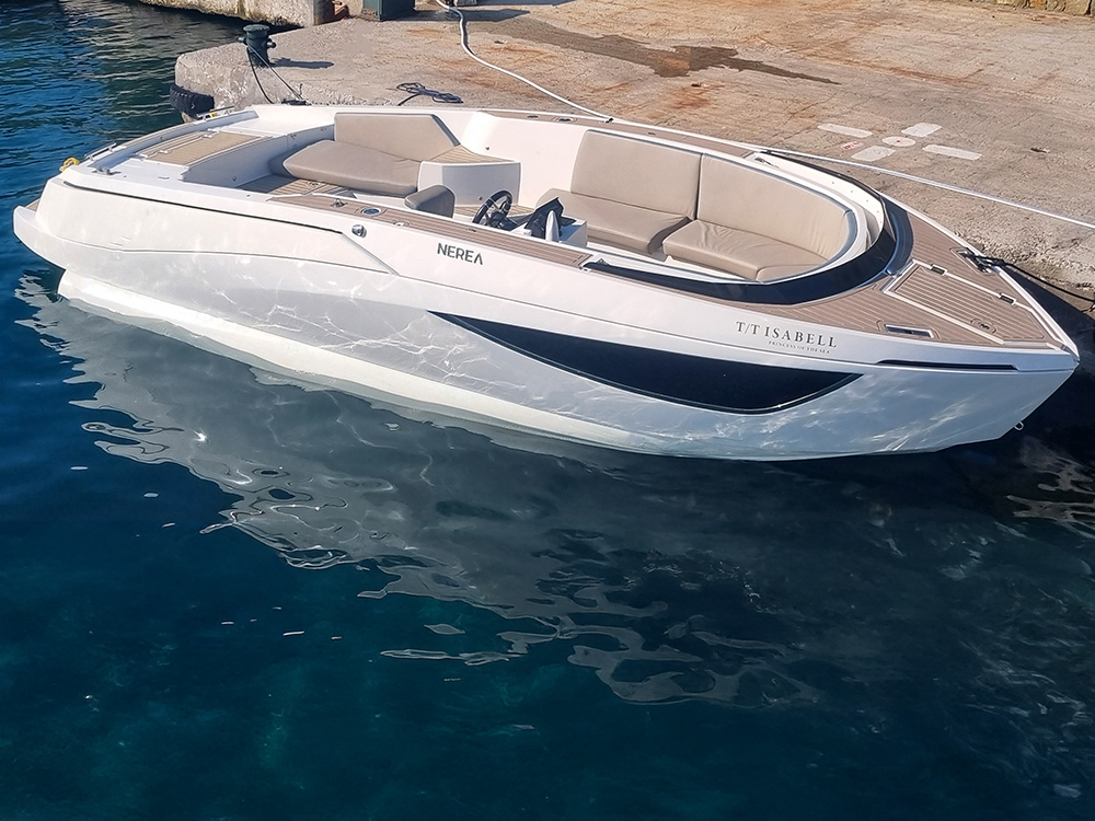 Isabell Princess of the Sea moored in clear water at Göcek marina.