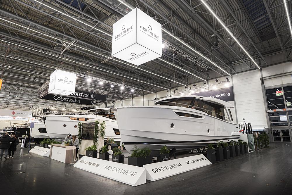 Greenline 42 on display at boot Düsseldorf 2026.