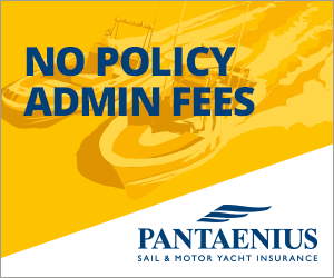 Pantaenius insurance advertising banner with No Nonsense, Get a Quote, No policy cancellation fees, No policy admin fees, no monthly instalment fees.