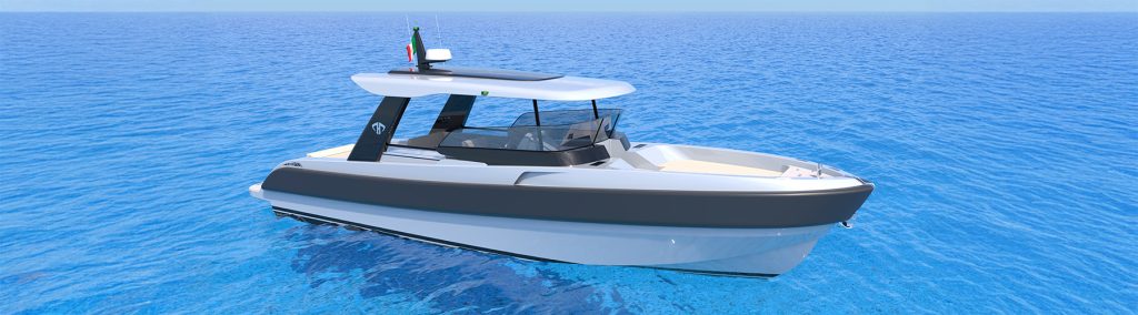 Tukun H1 hydrogen-powered aluminium dayboat underway at sea.