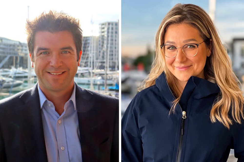 Portraits of Daniel Chown and Sophie Kirkpatrick the two new MDL Marina executives, representing new leadership appointments in finance and marketing