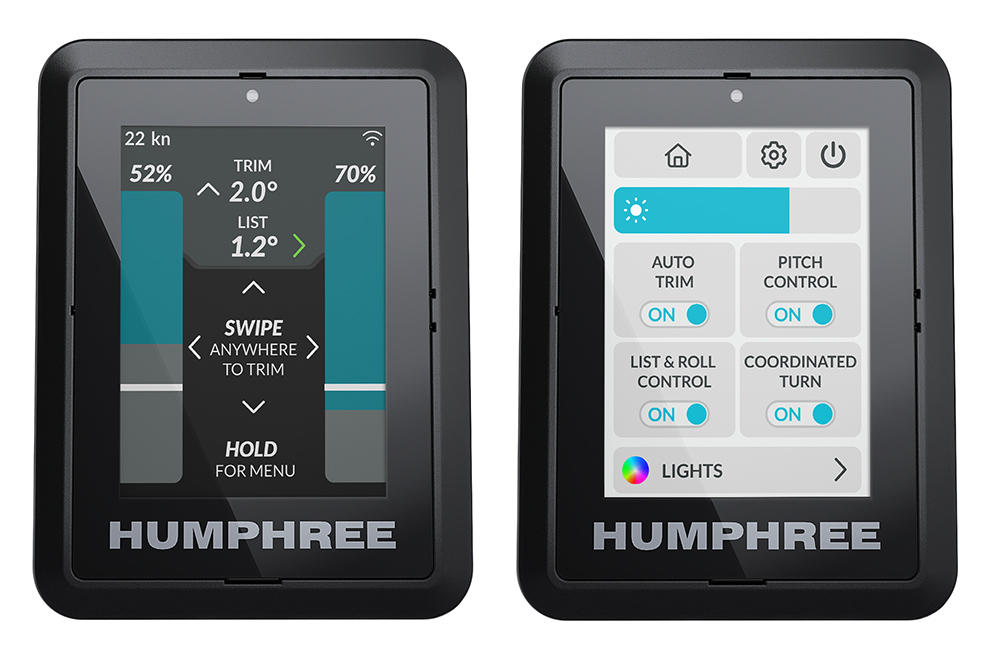 Humphree Lightning views of two different screens showing trim options