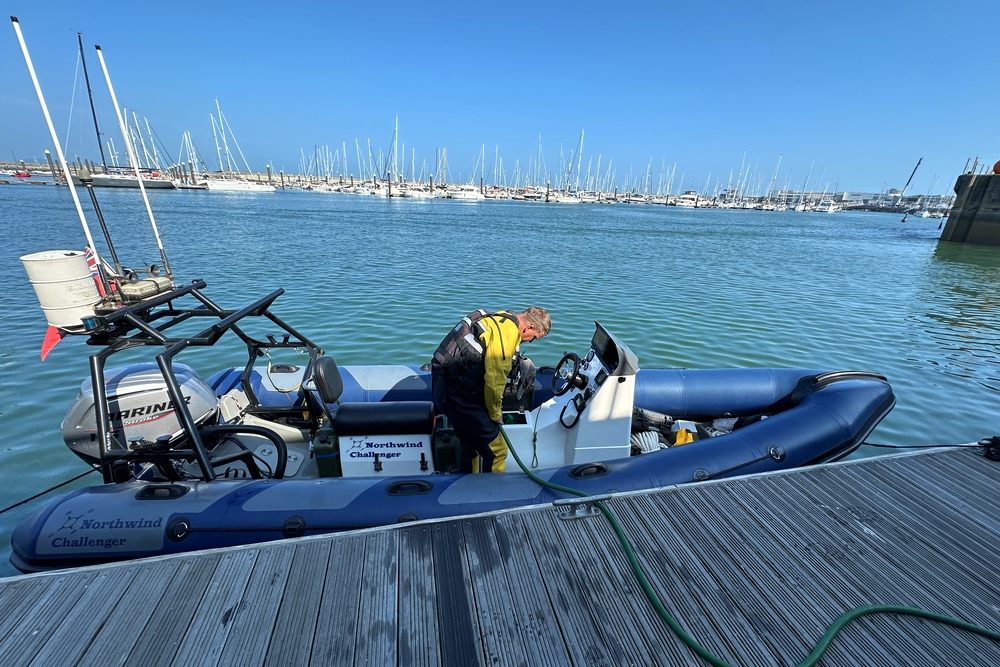 Northwind Challenger refuelling at Dún Laoghaire Marina after the Holyhead to Dublin RIB crossing