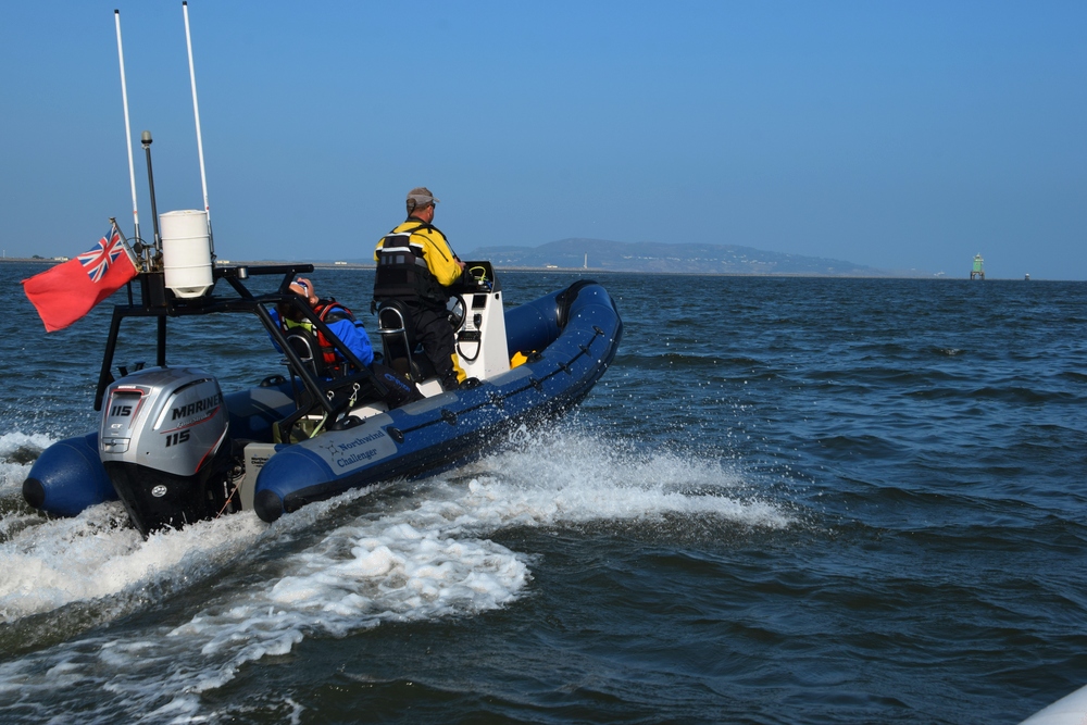 Northwind Challenger RIB leaving Dublin and heading back across the Irish Sea towards Anglesey