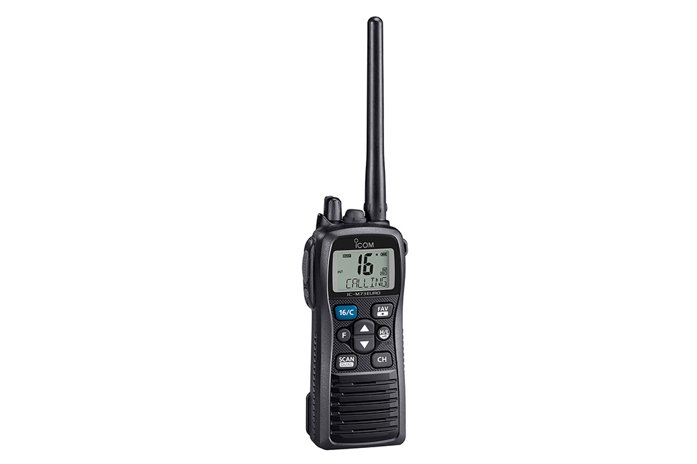 IC-M73E vhf on white background