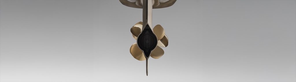 Volvo Penta IPS Hybrid pod drive with bronze propellers for yacht propulsion system article