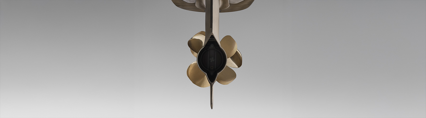 Volvo Penta IPS Hybrid pod drive with bronze propellers for yacht propulsion system article