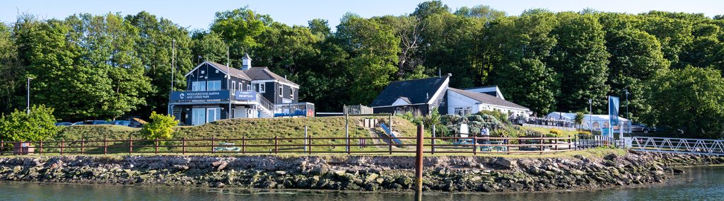 Woolverstone marina looking from the sea