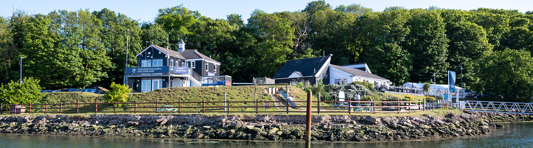 Woolverstone marina looking from the sea