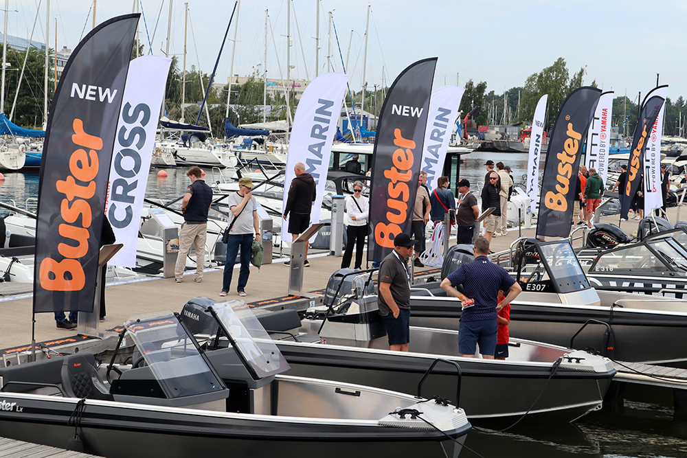 Boat and equipment sales pick up at Uiva Flytande, Finland’s in-water boat show.